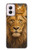 S4093 Royal Lion Portrait Artwork Hülle Schutzhülle Taschen für Motorola Moto G Power 5G (2024)