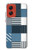 S4082 Modern Geometric Patchwork Pattern Hülle Schutzhülle Taschen für Motorola Moto G Stylus 5G (2024)