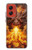 S4090 Epic Fire Dragon Fantasy Illustration Hülle Schutzhülle Taschen für Motorola Moto G Stylus 5G (2024)
