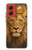S4093 Royal Lion Portrait Artwork Hülle Schutzhülle Taschen für Motorola Moto G Stylus 5G (2024)