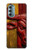 S4098 Span Bull Carved Artwork Hülle Schutzhülle Taschen für Motorola Moto G Stylus 5G (2022)