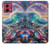 S4084 Rainbow Ocean Wave Fantasy Hülle Schutzhülle Taschen für Motorola Moto G84