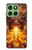 S4090 Epic Fire Dragon Fantasy Illustration Hülle Schutzhülle Taschen für Motorola Edge 60
