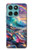 S4084 Rainbow Ocean Wave Fantasy Hülle Schutzhülle Taschen für Motorola Edge 60 Fusion