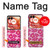 S4097 Pink Floral Seamless Pattern Design Hülle Schutzhülle Taschen für Motorola Razr 70,60,50, Razr (2026, 2025, 2024)