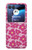 S4097 Pink Floral Seamless Pattern Design Hülle Schutzhülle Taschen für Motorola Razr 40 Ultra