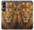 S4093 Royal Lion Portrait Artwork Hülle Schutzhülle Taschen für Sony Xperia 1 VII
