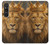 S4093 Royal Lion Portrait Artwork Hülle Schutzhülle Taschen für Sony Xperia 1 VI