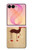 S3081 Wooden Raindeer Graphic Printed Hülle Schutzhülle Taschen für Samsung Galaxy Z Flip 8