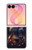 S3972 Burned Acoustic Guitar Graphic Hülle Schutzhülle Taschen für Samsung Galaxy Z Flip 8