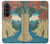 S3348 Utagawa Hiroshige The Monkey Bridge Hülle Schutzhülle Taschen für Samsung Galaxy Z Fold 8 Ultra