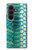 S3414 Green Snake Scale Graphic Print Hülle Schutzhülle Taschen für Samsung Galaxy Z Fold 8 Ultra