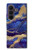 S3906 Navy Blue Purple Marble Hülle Schutzhülle Taschen für Samsung Galaxy Z Fold 8 Ultra