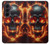 S3986 Fire Skull Hülle Schutzhülle Taschen für Samsung Galaxy Z Fold 8 Ultra