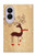 S3081 Wooden Raindeer Graphic Printed Hülle Schutzhülle Taschen für Samsung Galaxy Z Fold 8