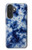 S3439 Fabric Indigo Tie Dye Hülle Schutzhülle Taschen für Samsung Galaxy A27