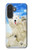 S3794 Arctic Polar Bear and Seal Paint Hülle Schutzhülle Taschen für Samsung Galaxy A27