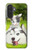 S3795 Kitten Cat Playful Siberian Husky Dog Paint Hülle Schutzhülle Taschen für Samsung Galaxy A27