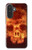 S3881 Fire Skull Hülle Schutzhülle Taschen für Samsung Galaxy A27