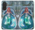 S3911 Cute Little Mermaid Aqua Spa Hülle Schutzhülle Taschen für Samsung Galaxy A27