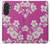 S3924 Cherry Blossom Pink Background Hülle Schutzhülle Taschen für Samsung Galaxy A27
