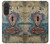 S3955 Vintage Keyhole Weather Door Hülle Schutzhülle Taschen für Samsung Galaxy A27