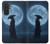 S4034 Samurai Moon Night Hülle Schutzhülle Taschen für Samsung Galaxy A27
