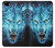 S0752 Blue Fire Grim Wolf Hülle Schutzhülle Taschen für iPhone 5 5S SE