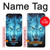S0752 Blue Fire Grim Wolf Hülle Schutzhülle Taschen für iPhone 5 5S SE