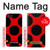 S1829 Lady bug Dot Pattern Hülle Schutzhülle Taschen für iPhone 5 5S SE