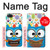 S2521 Cute Nerd Owl Cartoon Hülle Schutzhülle Taschen für iPhone 5 5S SE
