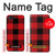 S2931 Red Buffalo Check Pattern Hülle Schutzhülle Taschen für iPhone 5 5S SE