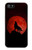 S2955 Wolf Howling Red Moon Hülle Schutzhülle Taschen für iPhone 5 5S SE