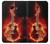 S0415 Fire Guitar Burn Hülle Schutzhülle Taschen für Samsung Galaxy A5 (2017)