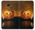 S1083 Pumpkin Spider Candles Halloween Hülle Schutzhülle Taschen für Samsung Galaxy A5 (2017)
