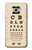 S2502 Eye Exam Chart Decorative Decoupage Poster Hülle Schutzhülle Taschen für Samsung Galaxy A5 (2017)