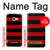 S2638 Black and Red Striped Hülle Schutzhülle Taschen für Samsung Galaxy A5 (2017)