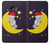 S2849 Clute Sleepy Owl Moon Night Hülle Schutzhülle Taschen für Samsung Galaxy A5 (2017)