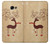 S3081 Wooden Raindeer Graphic Printed Hülle Schutzhülle Taschen für Samsung Galaxy A5 (2017)