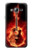 S0415 Fire Guitar Burn Hülle Schutzhülle Taschen für Samsung Galaxy J3 (2016)