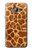 S0422 Giraffe Skin Hülle Schutzhülle Taschen für Samsung Galaxy J3 (2016)