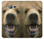 S0840 Grizzly Bear Face Hülle Schutzhülle Taschen für Samsung Galaxy J3 (2016)