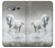 S0932 White Horse Hülle Schutzhülle Taschen für Samsung Galaxy J3 (2016)