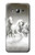 S0933 White Horses Hülle Schutzhülle Taschen für Samsung Galaxy J3 (2016)