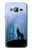 S0935 Wolf Howling in Forest Hülle Schutzhülle Taschen für Samsung Galaxy J3 (2016)