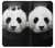 S1072 Panda Bear Hülle Schutzhülle Taschen für Samsung Galaxy J3 (2016)