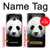 S1072 Panda Bear Hülle Schutzhülle Taschen für Samsung Galaxy J3 (2016)