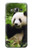S1073 Panda Enjoy Eating Hülle Schutzhülle Taschen für Samsung Galaxy J3 (2016)