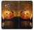 S1083 Pumpkin Spider Candles Halloween Hülle Schutzhülle Taschen für Samsung Galaxy J3 (2016)