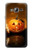 S1083 Pumpkin Spider Candles Halloween Hülle Schutzhülle Taschen für Samsung Galaxy J3 (2016)